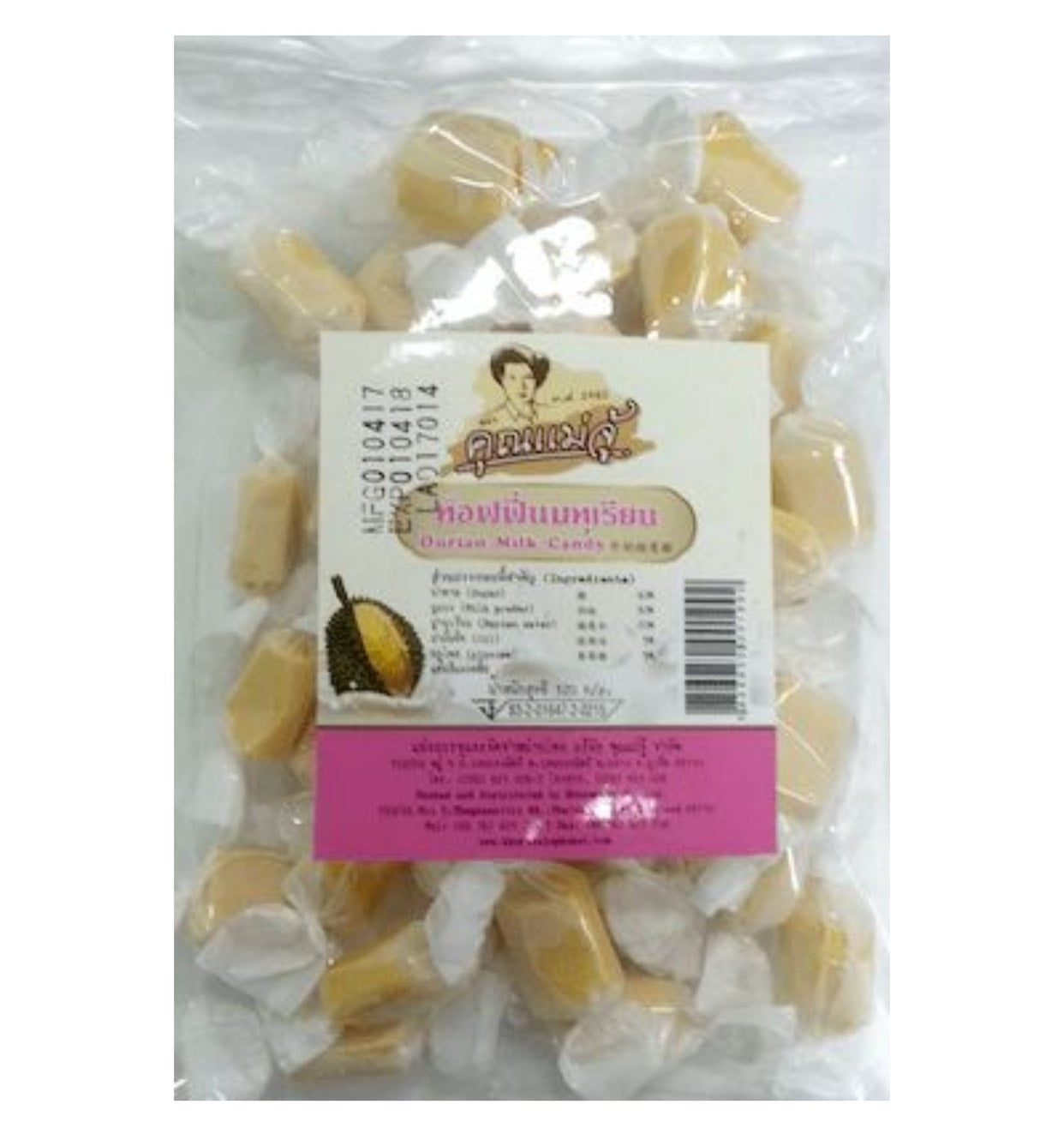 Mother Ju's Durian Milk Toffee, 3 packs