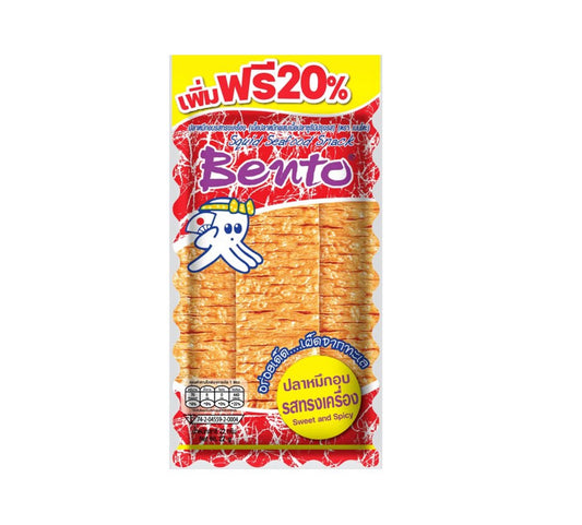 Baked Squid, Spicy Flavor, Bento, 4 Packs